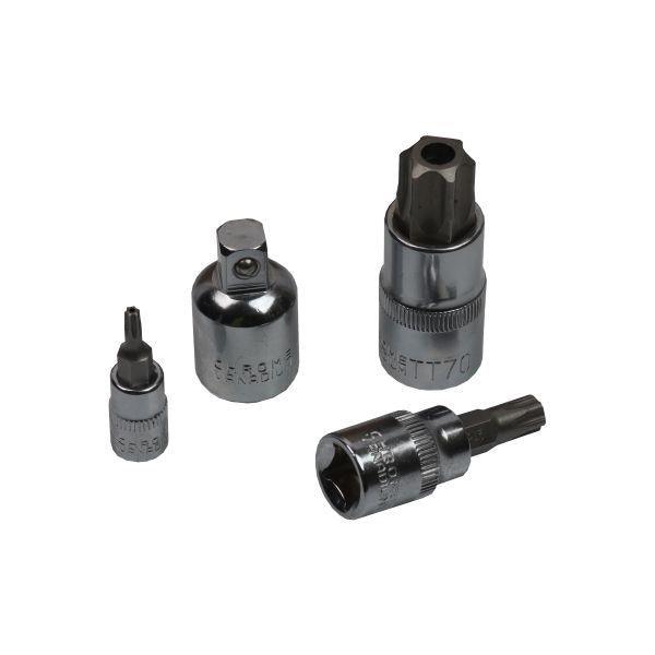 US PRO Tools 64pc 1/4", 3/8" & 1/2" Star Bit Sockets & E Star Sockets Set 7568