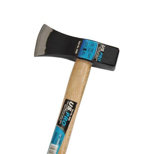 US PRO Tools 6LB / 3.7KGS Splitting Axe Maul With Beech Wood Handle Log Splitting Maul 4540