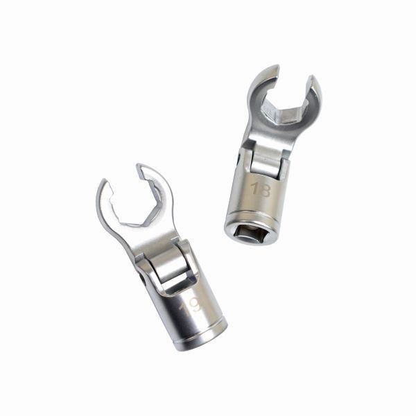 US PRO Tools 6pc 3/8" Dr Flexible Crows Foot Wrench Set Chrome 6pt 12-19mm 7517