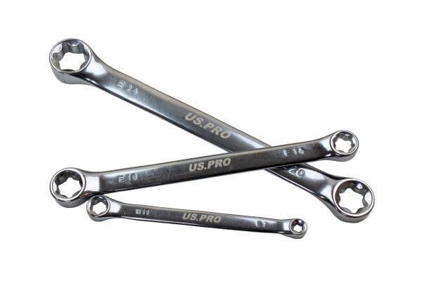 US PRO Tools 6pc E-Torx / Female Torx Star Wrench Spanner Set E6 - E24 2290