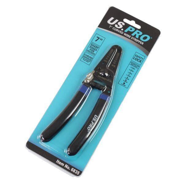 US PRO Tools 7" Curved Wire Stripper Cutter 0.6 To 2.6mm 6835