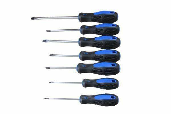 US PRO Tools 7 Piece Magnetic Screwdriver Set - Slotted & Phillips 1592