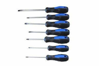 US PRO Tools 7 Piece Magnetic Screwdriver Set - Slotted & Phillips 1592