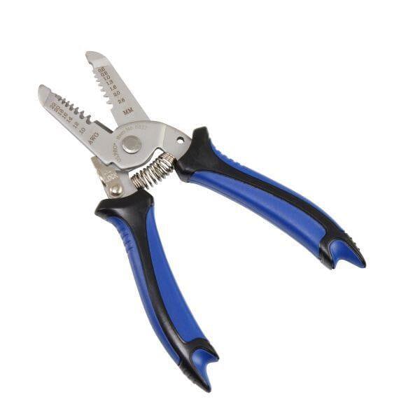 US PRO Tools 7" Stainless Steel Wire Stripper Cutter 0.6 To 2.6MM Ergonomic Handles 6837