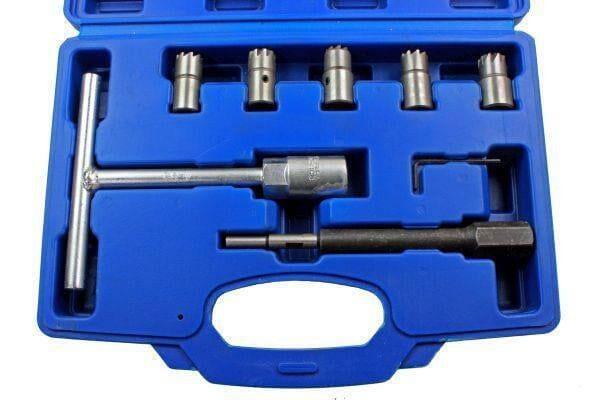 US PRO Tools 7pc Diesel Engine Injector Seat Cutter, Cutting Tool Pilot Key 5588