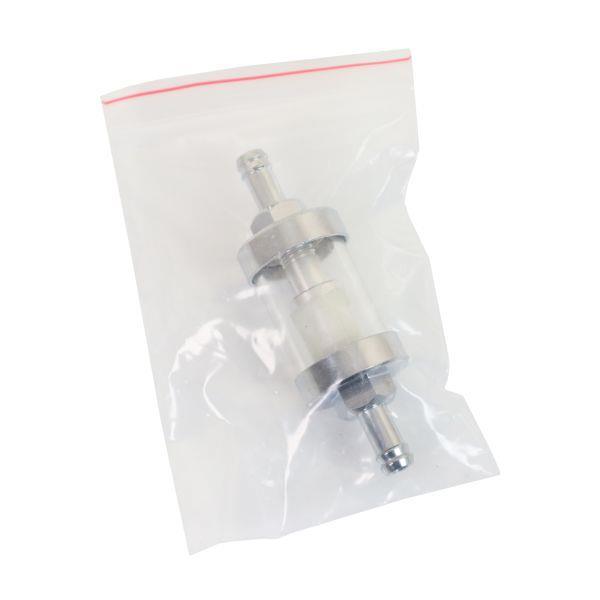 US PRO Tools 8MM 5/16" Chrome Universal Inline Reusable Fuel Filter 6887