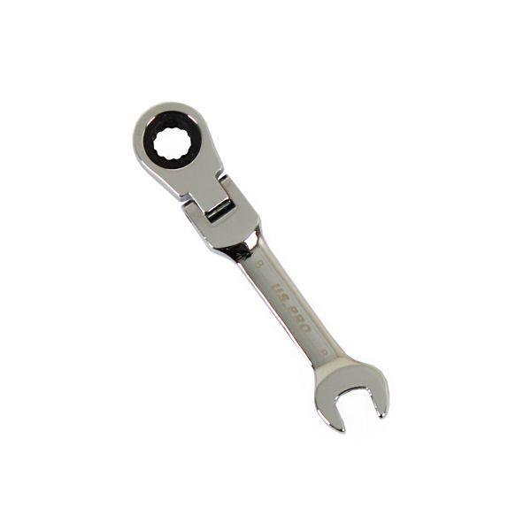 US PRO Tools 8MM Flexi Stubby Gear Ratchet Combination Spanner Wrench 3906