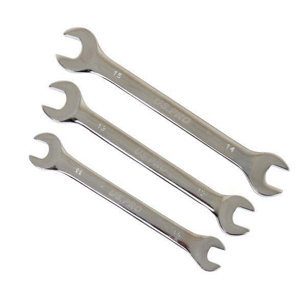 US PRO Tools 8pc Double Open End Spanner Wrench Set Spanners 6 - 22mm 3927