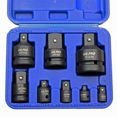 US PRO Tools 8pc Impact Adaptor Set, Reducer for Sockets, Wrench 3477