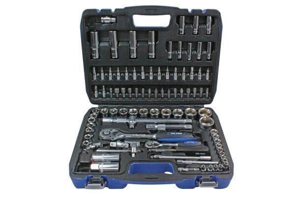 US PRO Tools 94pc Metric 1/4 & 1/2" Comprehensive Socket Wrench set 2078