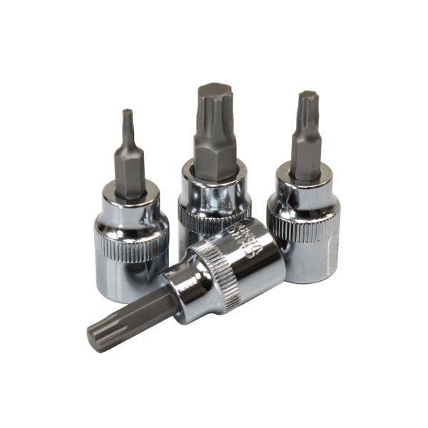 US PRO Tools 9pc 3/8" DR Torx Plus Bit Sockets On Rail TP10 - TP50 1293