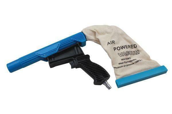 US PRO Tools Air Powered Light weight Vacuum Gun, 30mm Nozzle With Reusable Dust Bag 8788