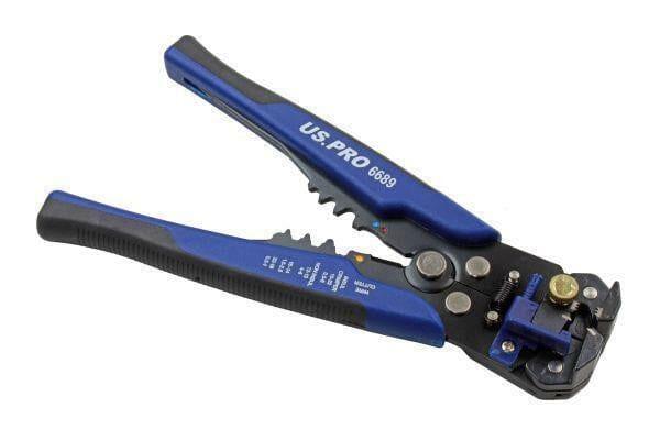 US PRO Tools Auto Adjusting Wire Stripper, Cutter, Terminal Crimper Multi-tool 6689