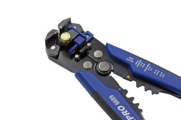 US PRO Tools Auto Adjusting Wire Stripper, Cutter, Terminal Crimper Multi-tool 6689