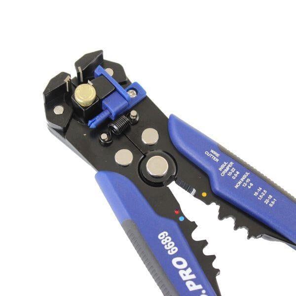 US PRO Tools Auto Wire Stripper, Cutter, Terminal Crimper & Terminal Set 6830