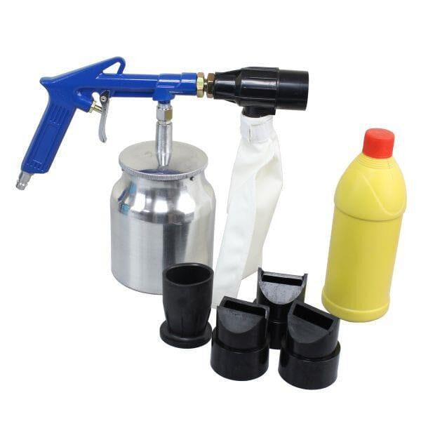 US PRO Tools Body Shop Sand Blaster Set With 4 Nozzles Air Sandblasting 8791