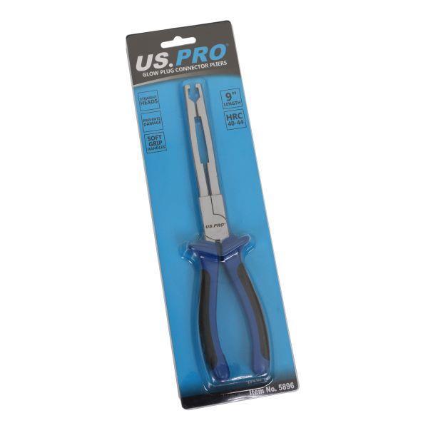 US PRO Tools Diesel Glow Plug Connector Removal Pliers Long Reach 5896