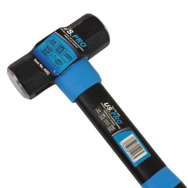 US PRO Tools Double Face 2LB Lump Sledge Hammer With Fibreglass Handle 4502