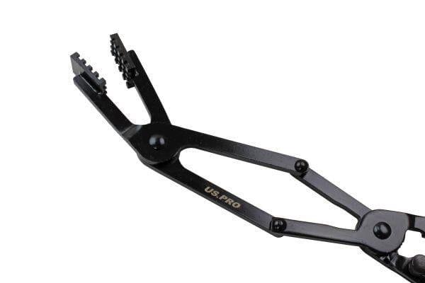 US PRO Tools Double Jointed Long Reach Hose Clamp Pliers Angled 3450