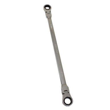 US PRO Tools Extra Long Double Ended Flex-Head Ratchet Spanner 17 & 19mm x 415mm 3872