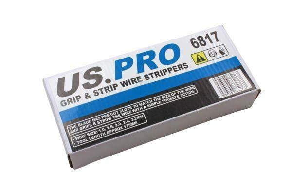 US PRO Tools Grip & Strip Wire Strippers 6817