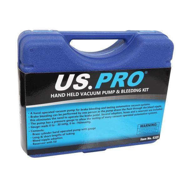 US PRO Tools Hand Held Vacuum Pump & Brake Bleeding Kit 5325