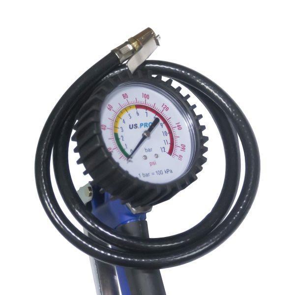 US PRO Tools Heavy Duty Long Reach Tyre Inflator With Gauge 0-170PSI 8817