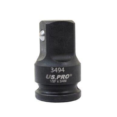 US PRO Tools Impact Socket Adaptor Step Up Adapter 1/2" Inch F to 3/4" Inch M 3494