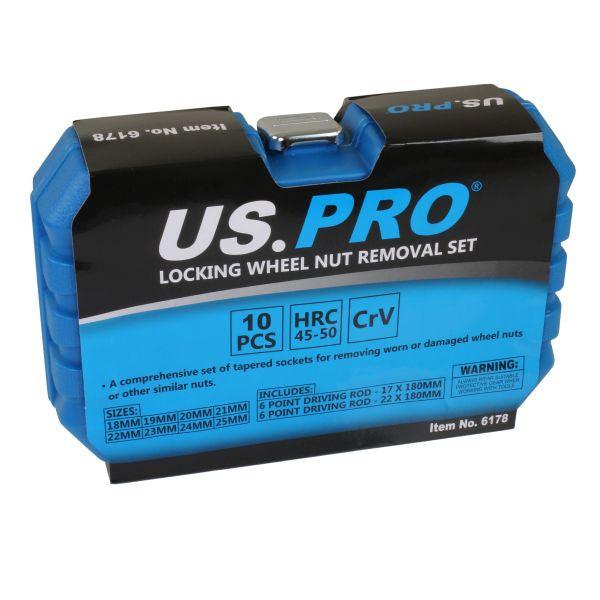US PRO Tools Locking Wheel Nut Removal Sockets, (Socket, Alloy Wheels ) 6178