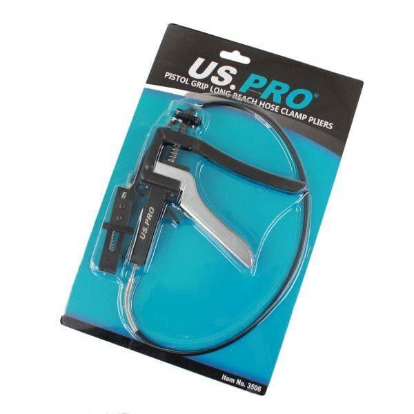 US PRO Tools Long Reach Hose Clamp Pliers, Pistol Grip Plier 3506