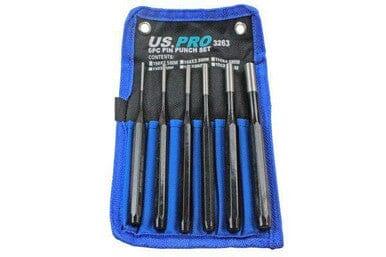 US PRO Tools PIN Punch set 6pc Parallel Pin Metric Punch Tool Set 2.5mm - 10mm 3263