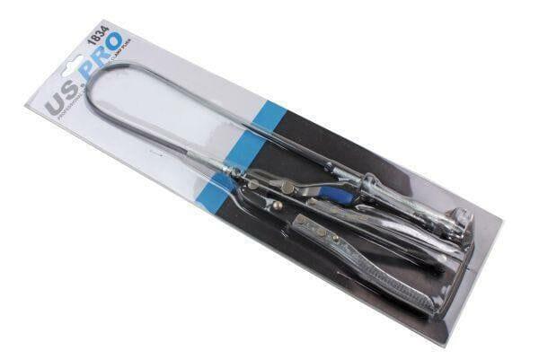 US PRO Tools Powerful Long Reach Flexible Hose Clamp Clip Band Removal Pliers 1834