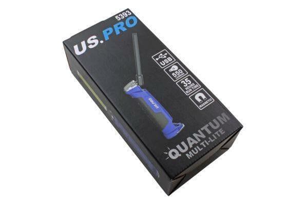 US PRO Tools Quantum Multi-lite Rechargeable Multi function LED light torch Magnetic 5393
