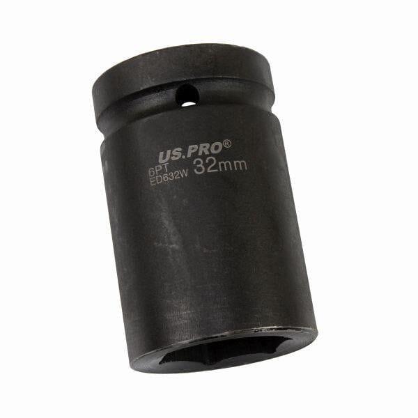 US PRO Tools Single 1" DR 32mm 6 Point Impact Socket 3741