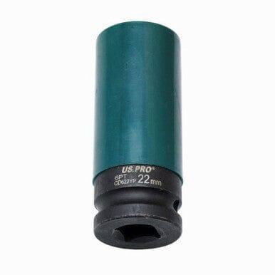 US PRO Tools Single 1/2" Dr 22mm Deep Impact Alloy Wheel Socket 3761