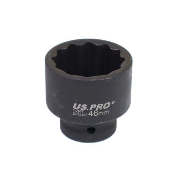 US PRO Tools Single 46MM 3/4" DR 12PT Impact Socket 3708