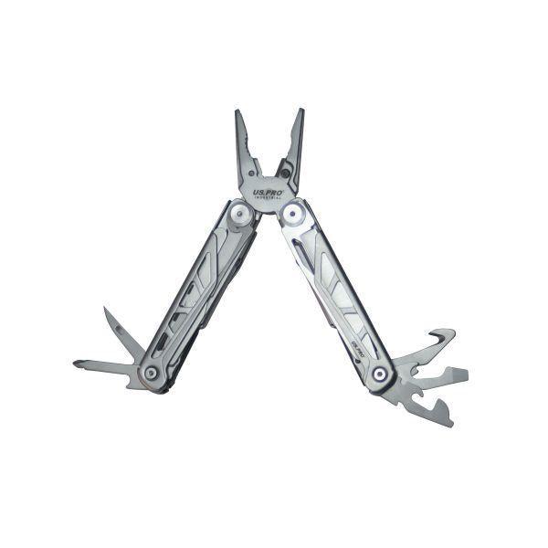 US PRO Tools Stainless Steel Multi Tool - Pliers, Cutters, Screwdriver etc pocket knife 9178