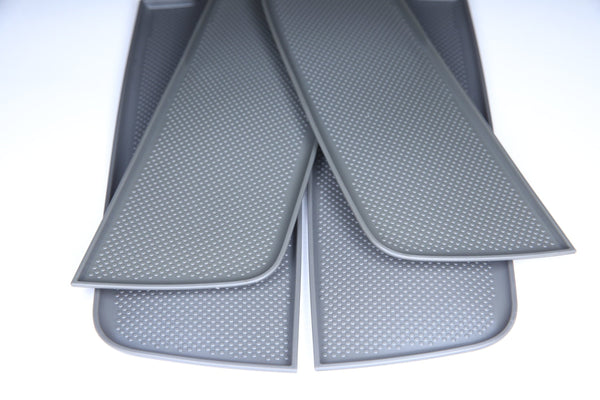 For VW T5, T5.1 NEW Door Pocket Inserts, Rubber, Door Liner Double Passenger (Dark Grey) Interior Styling ideal campervan gift