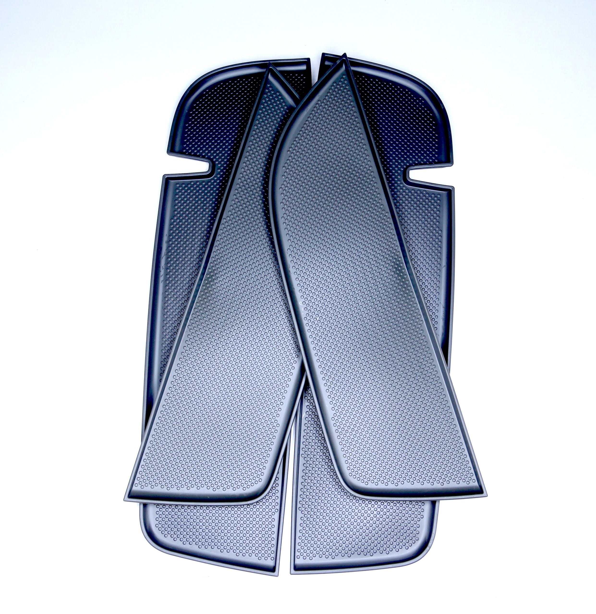 For VW T5, T5.1 NEW Door Pocket Inserts, Rubber, Door Liner Double Passenger (Dark Grey) Interior Styling ideal campervan gift