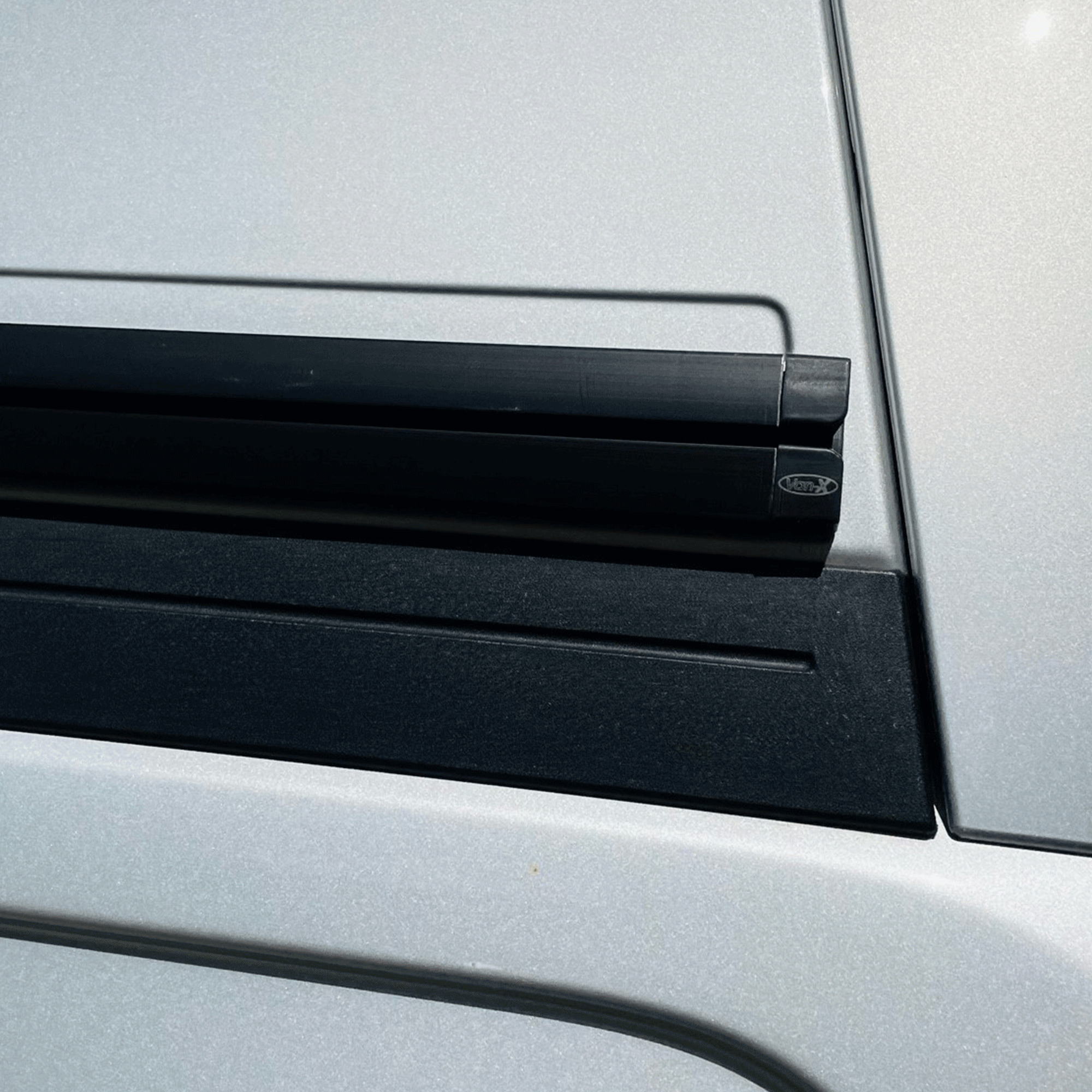 For Transit Custom High-Roof Black Awning Rail –Ideal for Campervan Drive-Away Awnings & Reimo Compatibility