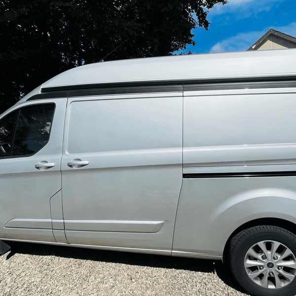 For Transit Custom High-Roof Black Awning Rail –Ideal for Campervan Drive-Away Awnings & Reimo Compatibility