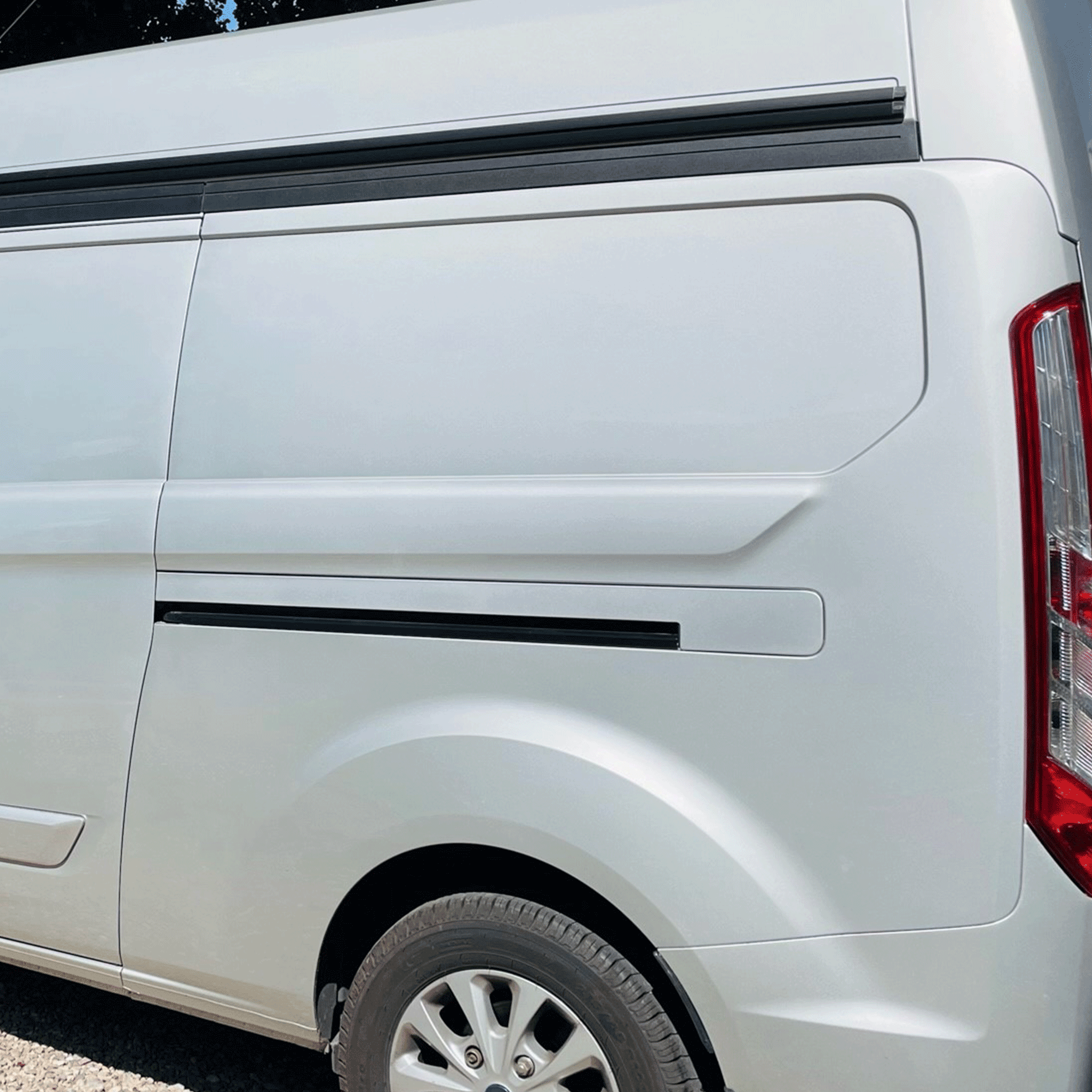 For Transit Custom High-Roof Black Awning Rail –Ideal for Campervan Drive-Away Awnings & Reimo Compatibility