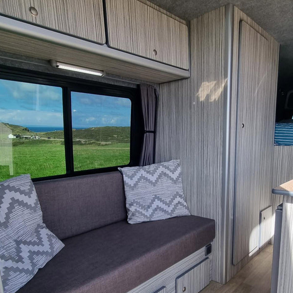 For VW Crafter Premium Window Curtains - Black/Grey - CREATE YOUR OWN BUNDLE! Van-X