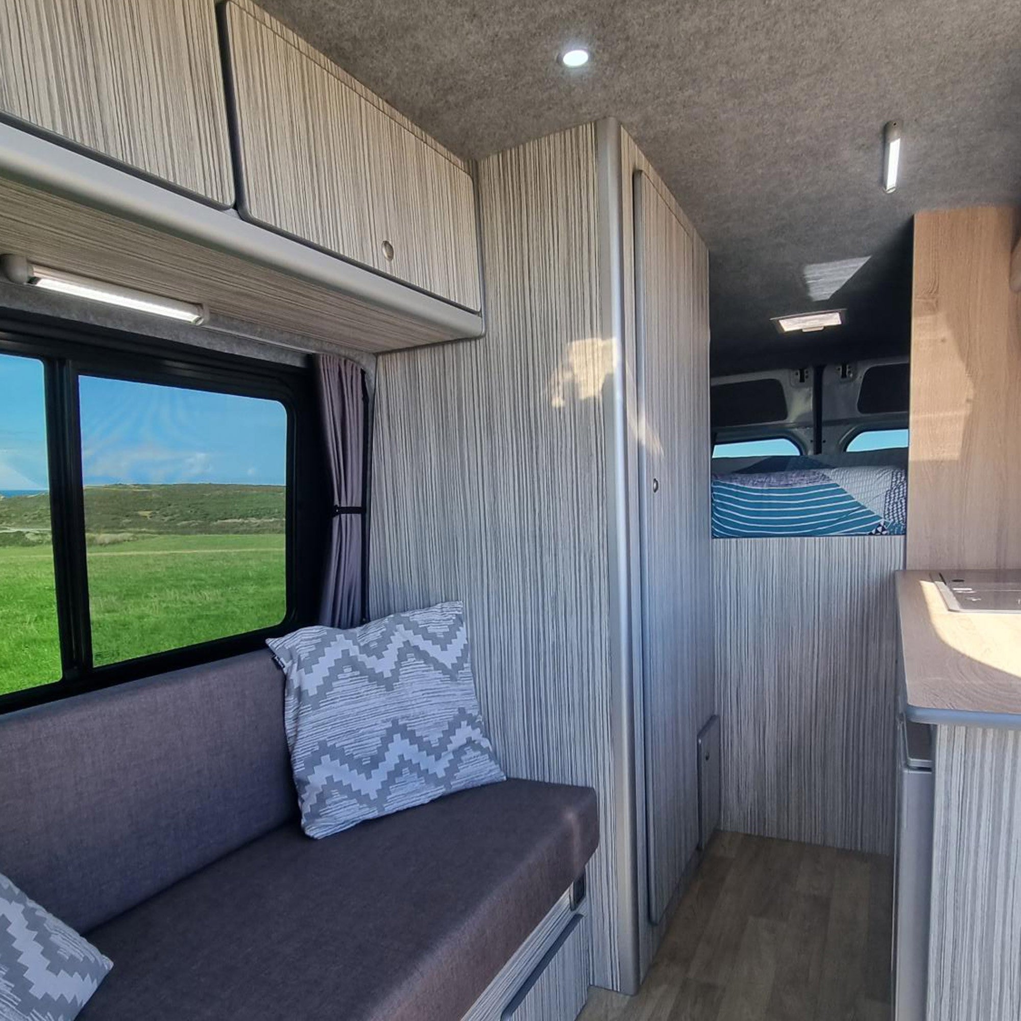 For VW Crafter Premium Window Curtains - Black/Grey - CREATE YOUR OWN BUNDLE! Van-X