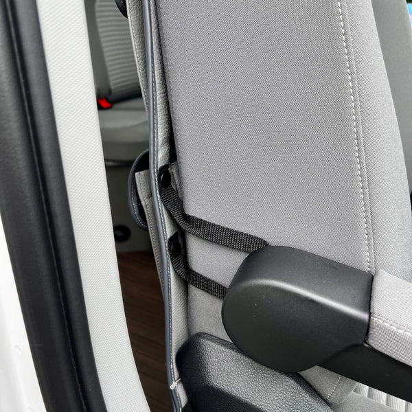 For VW California Ocean, Coast & Beach Campervan Single/Captains Seat Leatherette Back Seat Organiser Storage Solution