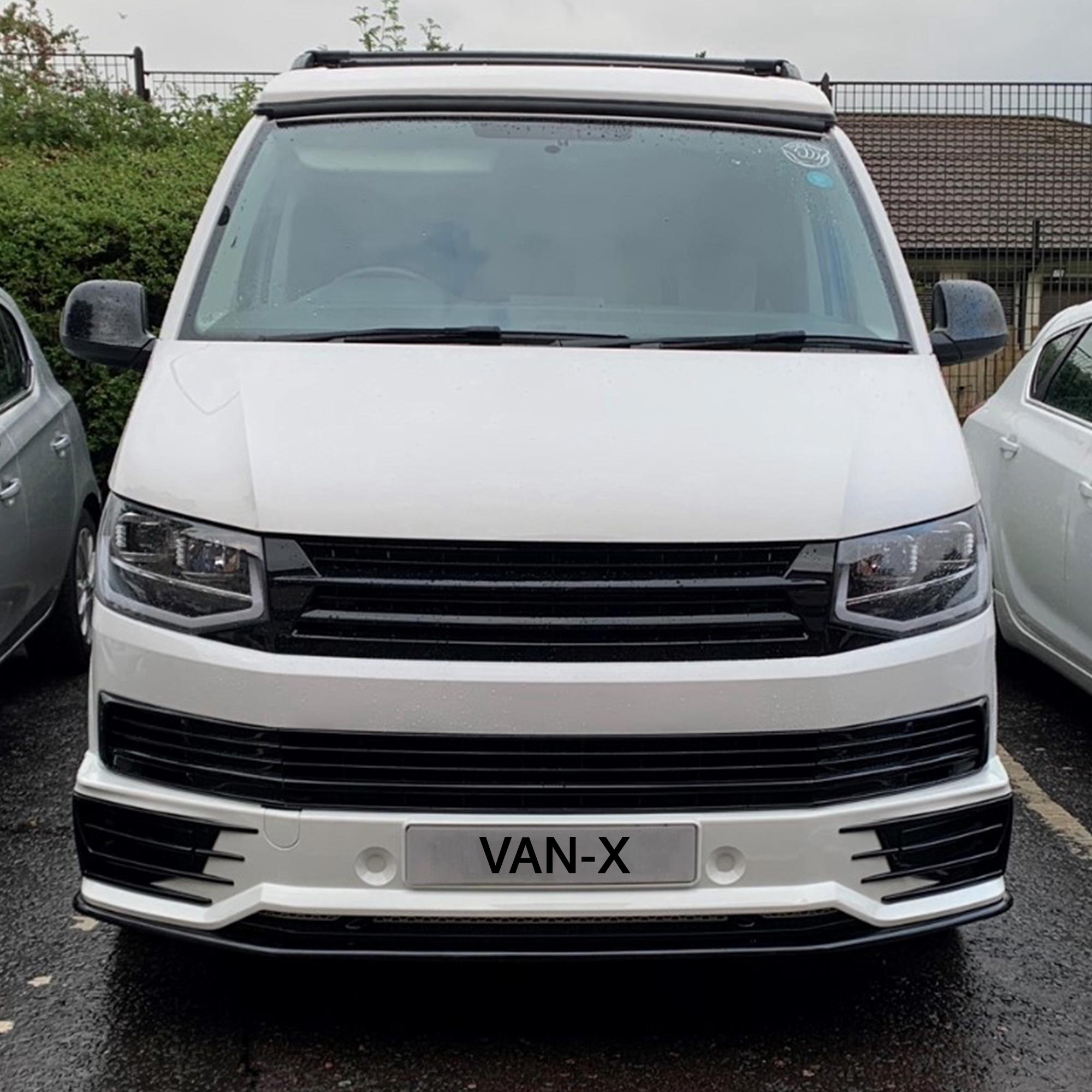 For VW T6 Transporter camper van Front Bumper Spoiler + Splitter (B-Grade) Painted and ready to fit in 3 colour options.latest upgrade