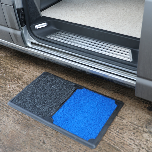 Van-X Two-Tone Disinfectant Sterilizer Mat – Antibacterial Door & Floor Mat for Campervans