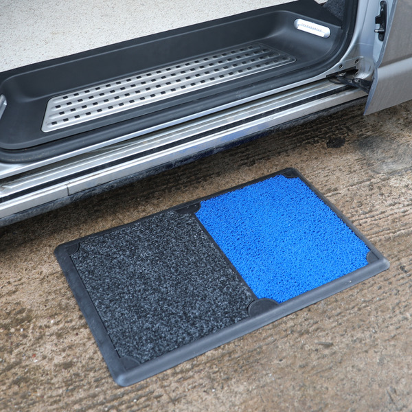 Van-X Two-Tone Disinfectant Sterilizer Mat – Antibacterial Door & Floor Mat for Campervans