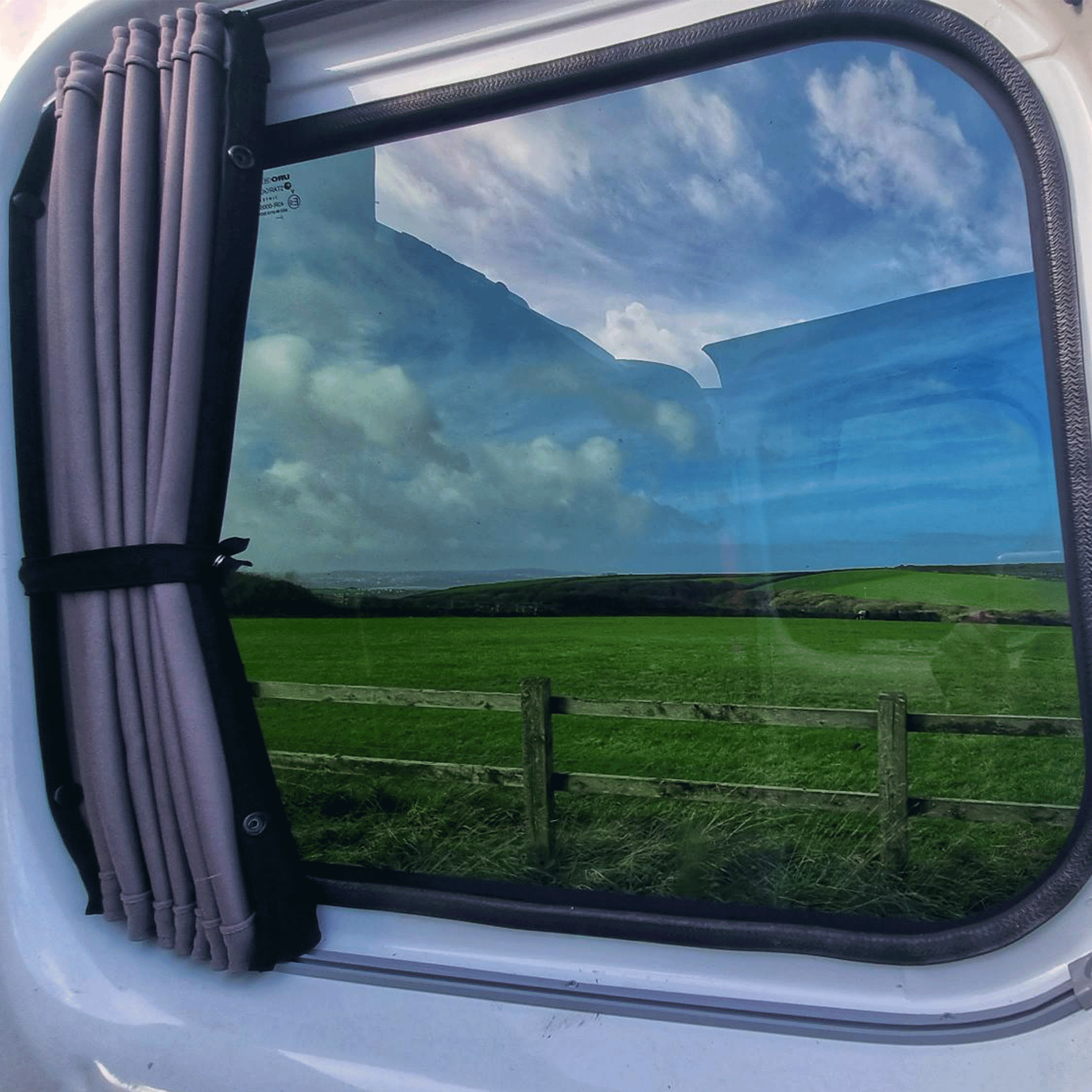 For Mercedes Vito MK2 Bare-Metal Interior Premium Window Curtains - Black/Grey - CREATE YOUR OWN BUNDLE! Van-X