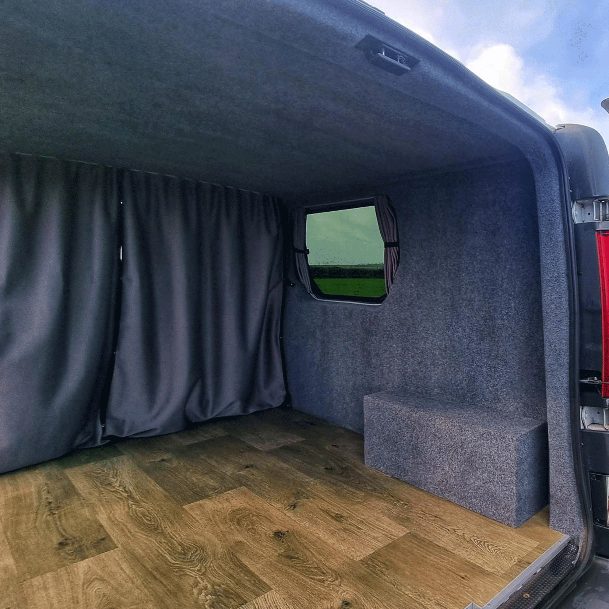 For Vauxhall Vivaro Cab Divider Curtain Kit with Rail Premium Quality - Van-X